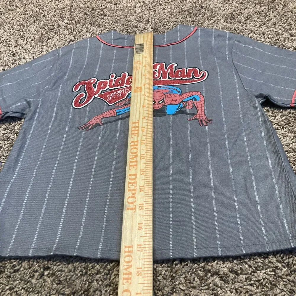 Marvel Spiderman NYC Gray Baseball Shirt Boys Size 2T